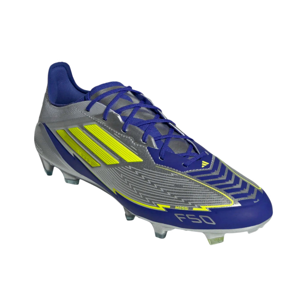 adidas F50 Messi Elite FG - Silver/Yellow/Blue – Third Coast Soccer