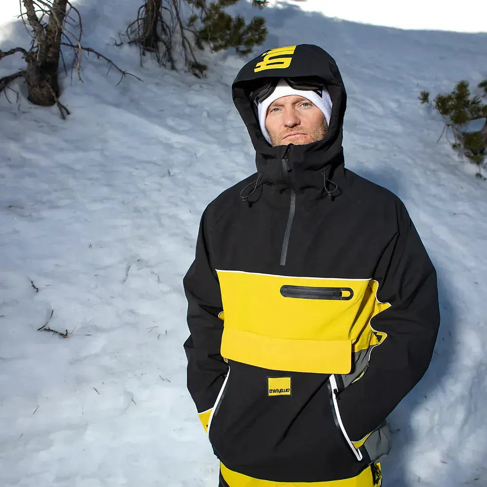 Light x Walker Anorak Jacket Black/Yellow | thirtytwo US
