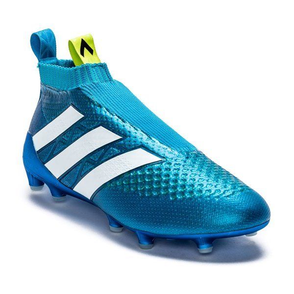 adidas ACE 16+ PureControl FG/AG Shock Blue/Semi Solar Slime/White
