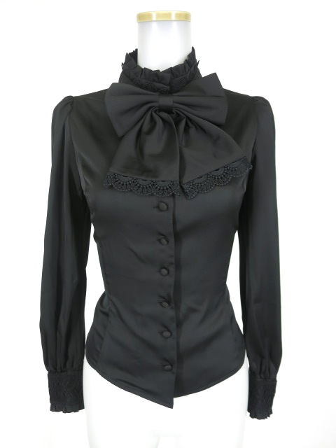 Sheglit スタンドカラーリボンジャボブラウス シェグリット | 高価買取