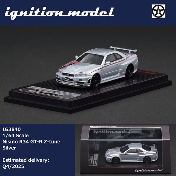 Ignition Model 1/64 Nismo R34 GT-R Z-tune Silver IG3840 – Tokyo