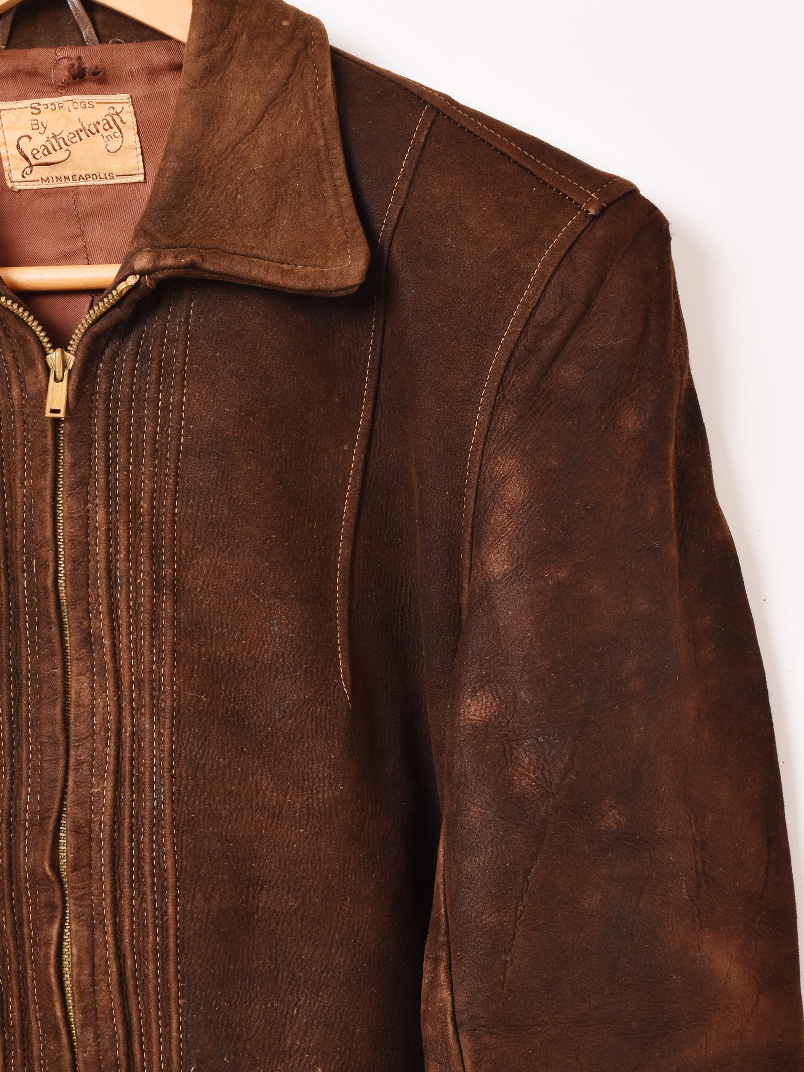 30's〜40's Leather Kraft レザー スポーツジャケット – 古着屋Top of