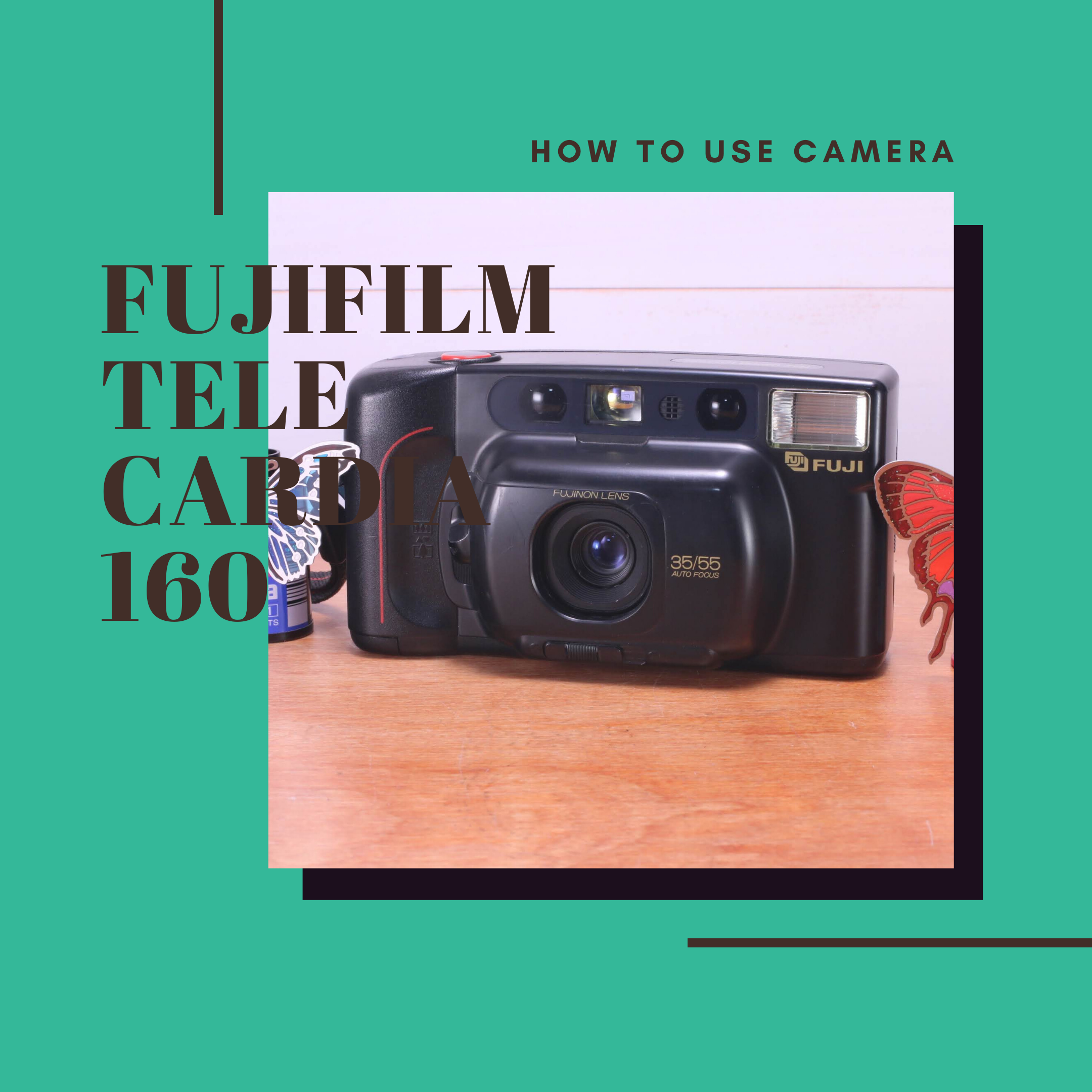 FUJIFILM TELE CARDIA 160 の使い方 | Totte Me Camera