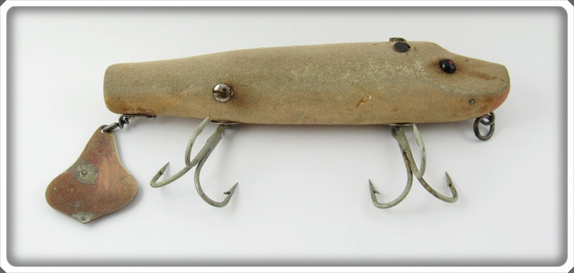 Vintage Heddon Flocked Mouse Musky Flaptail Lure 7050 GM For Sale