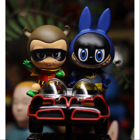 Labubu The Monsters Batman Labubu & Robin YAYA Rocking Car LIMITED