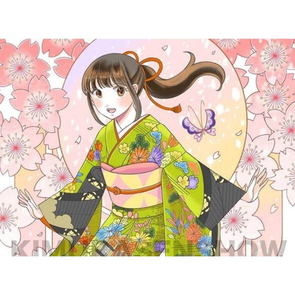 楽天市場】乙女のキモノぬり絵 木村のひながた vol.1 さくらちゃんの