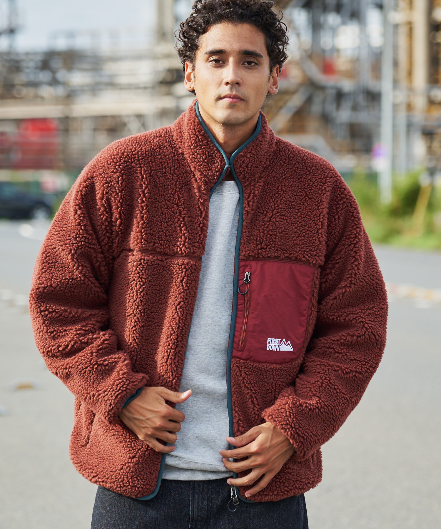 極暖】マスターバニー リバーシブル ブルゾン 5/L フリース×ナイロン