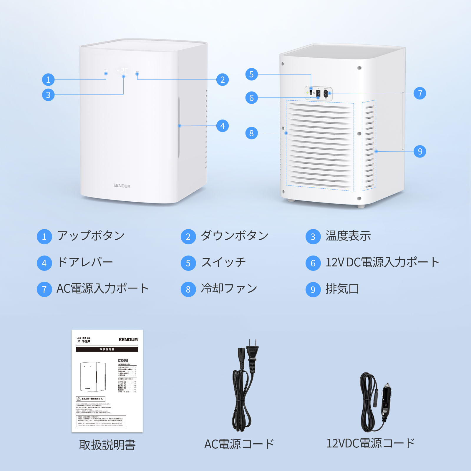 楽天市場】EENOUR 冷温庫 保冷庫 進化版 13L ECOモード搭載 冷蔵庫
