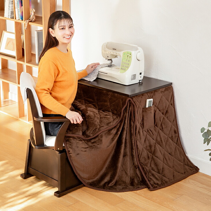 楽天市場】3点セット 専用イス＋こたつ本体＋こたつ布団 1人用 こたつ