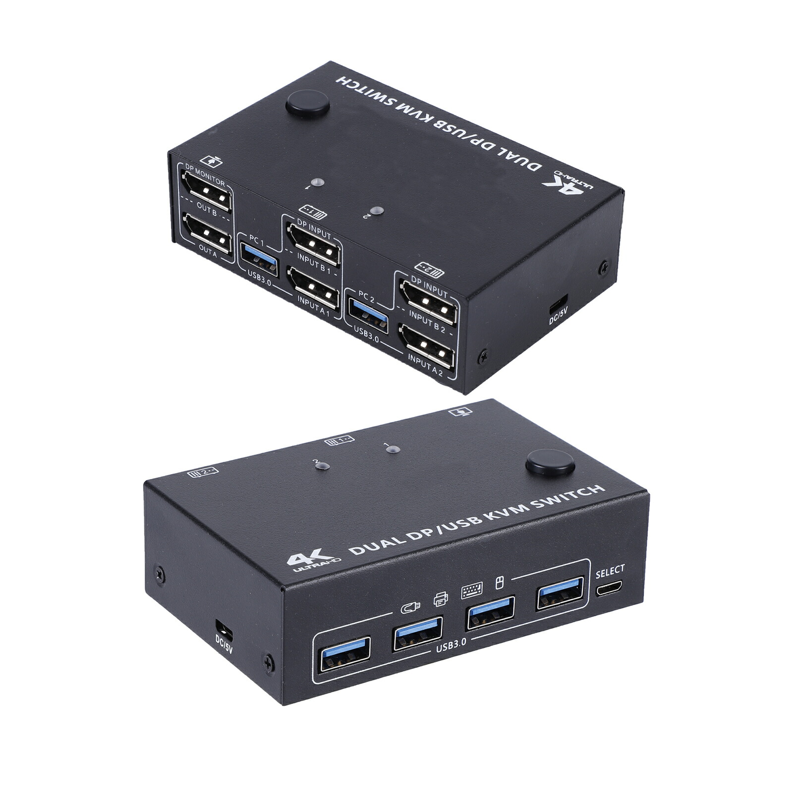 楽天市場】【楽天一位】DP KVM 切替器 2入力2出力PC2台対応 USB 3.0