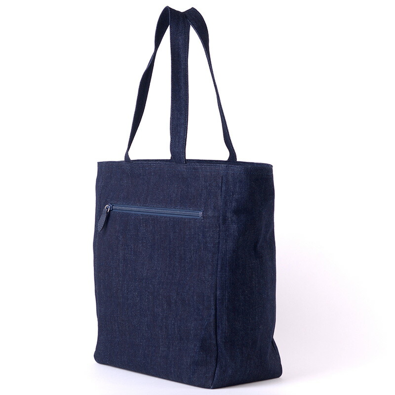 楽天市場】岡山デニムトートバッグ 日本製 A4 肩掛け ファスナー付