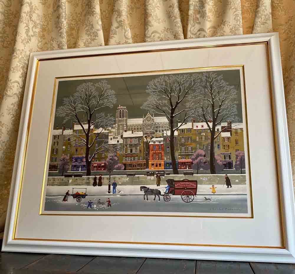 楽天市場】版画 ミッシェル・ドラクロワ La Neige SurLaSeine