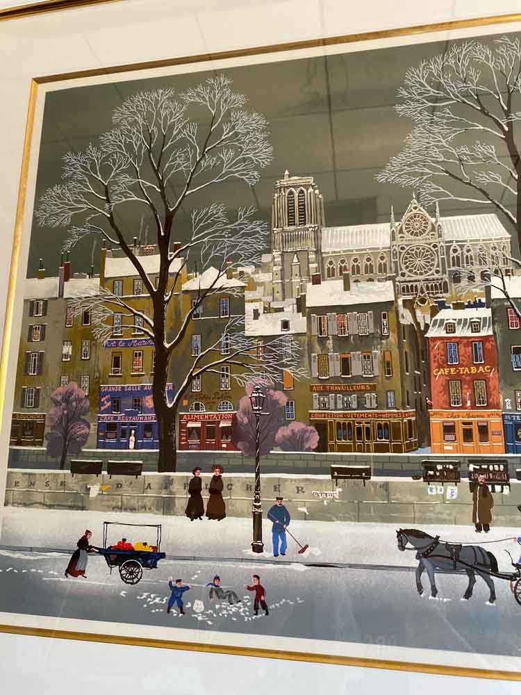 楽天市場】版画 ミッシェル・ドラクロワ La Neige SurLaSeine