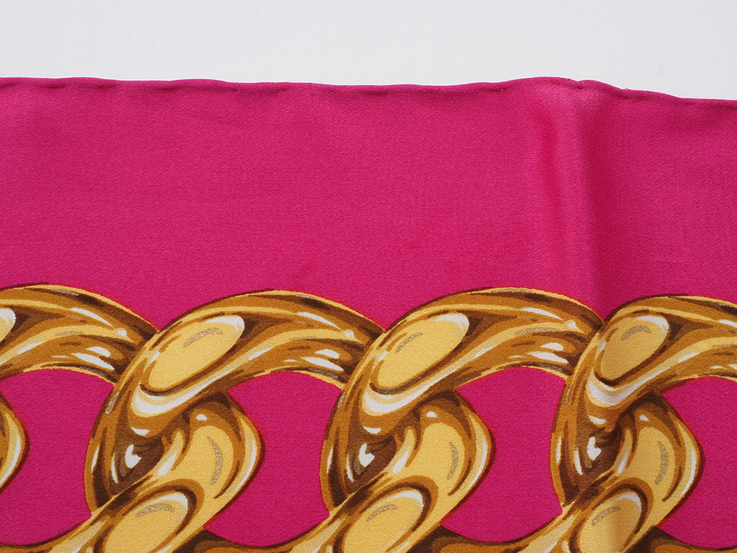 楽天市場】シャネル CHANEL スカーフ カメリア ココ チェーン ピンク