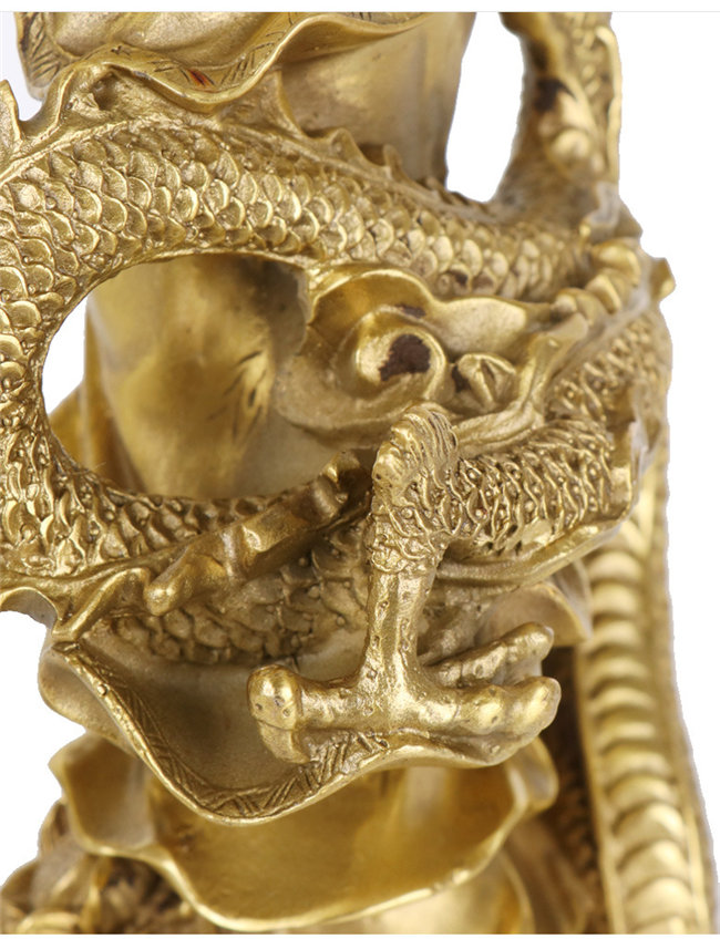 楽天市場】龍 置物 玄関 銅製 ブロンズ 観音像 仏像 青銅 仏具 銅像