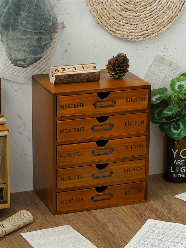 楽天市場】木製 ミニチェスト 卓上 アンティークウッド 小物入れ