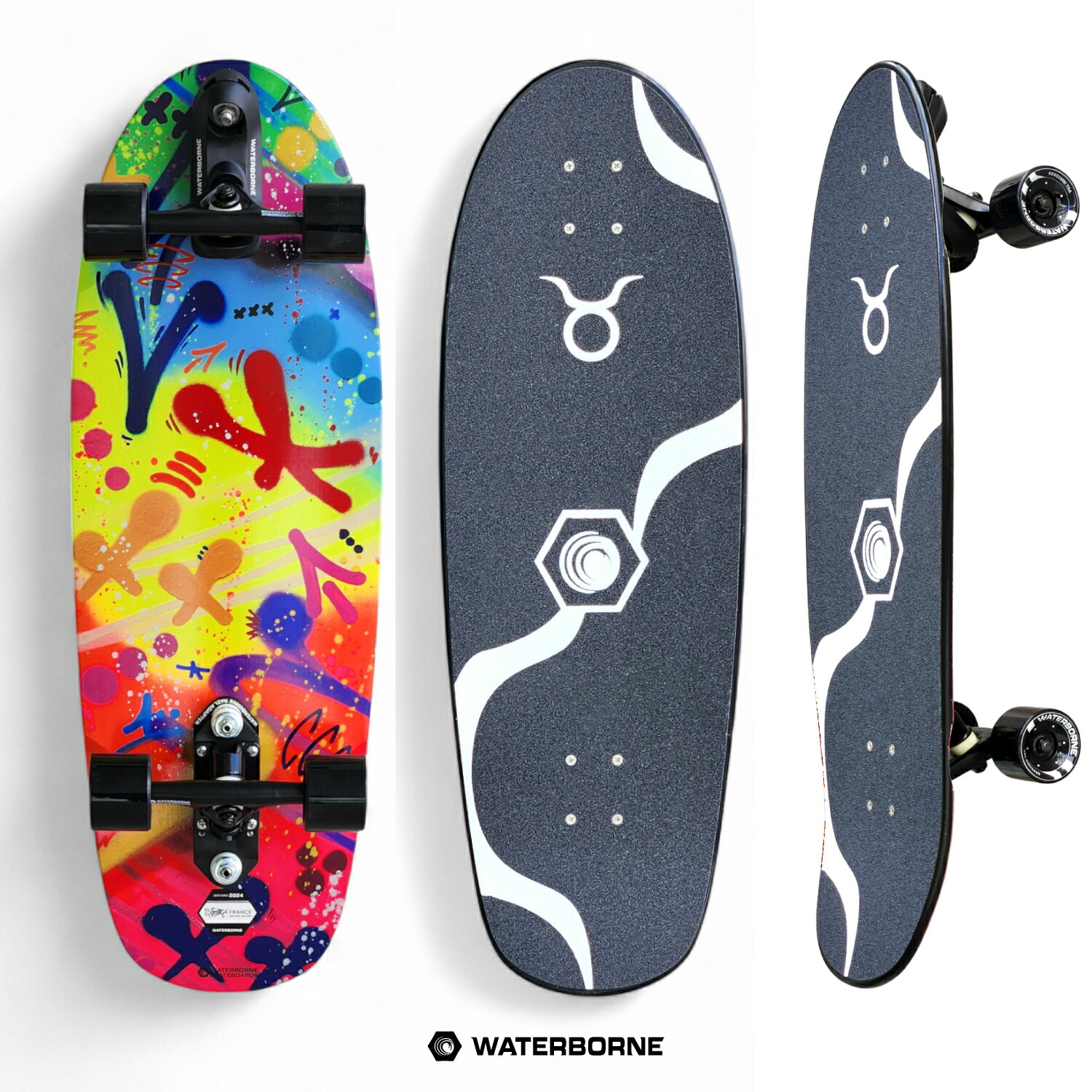 スケートボード waterborne W0ST1 / RAW 送料無料】 YOROI SKATEBOARD ＋ WATERBORNE JUJU 45 WBF ヨロイ