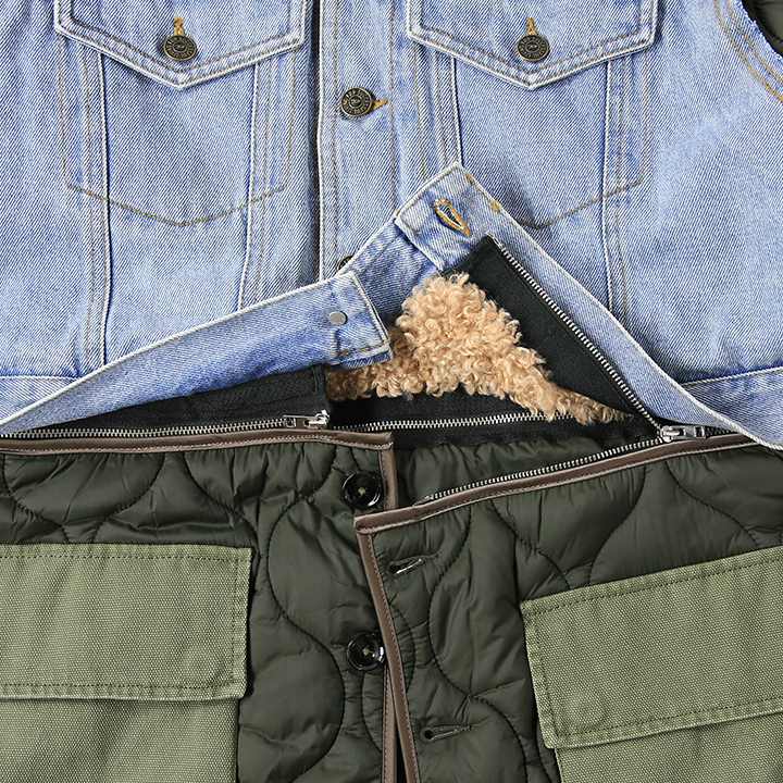 楽天市場】☆DIESEL ディーゼル レディース☆異素材切替 ボア デニム