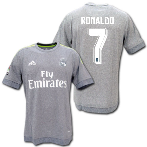 楽天市場】レアルマドリード 15/16 アウェイ（グレー） # 7 RONALDO