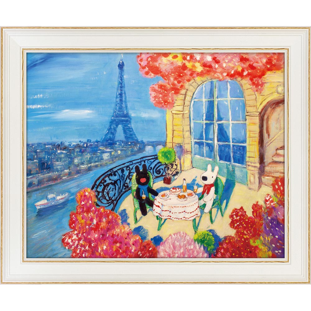 楽天市場】絵画 リサとガスパール アートフレーム Lサイズ「バルコニー