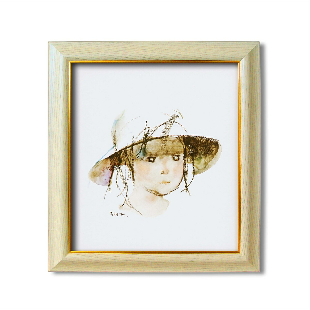 楽天市場】色紙額 いわさきちひろ色紙額 少女像/インテリア 額入り