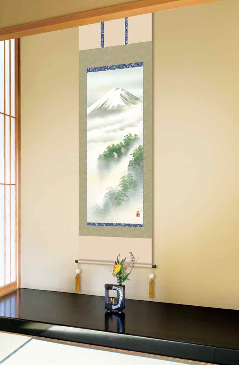 楽天市場】【スーパーSALE10％OFF】10年保証 掛け軸 厳寒望郷 (げんか