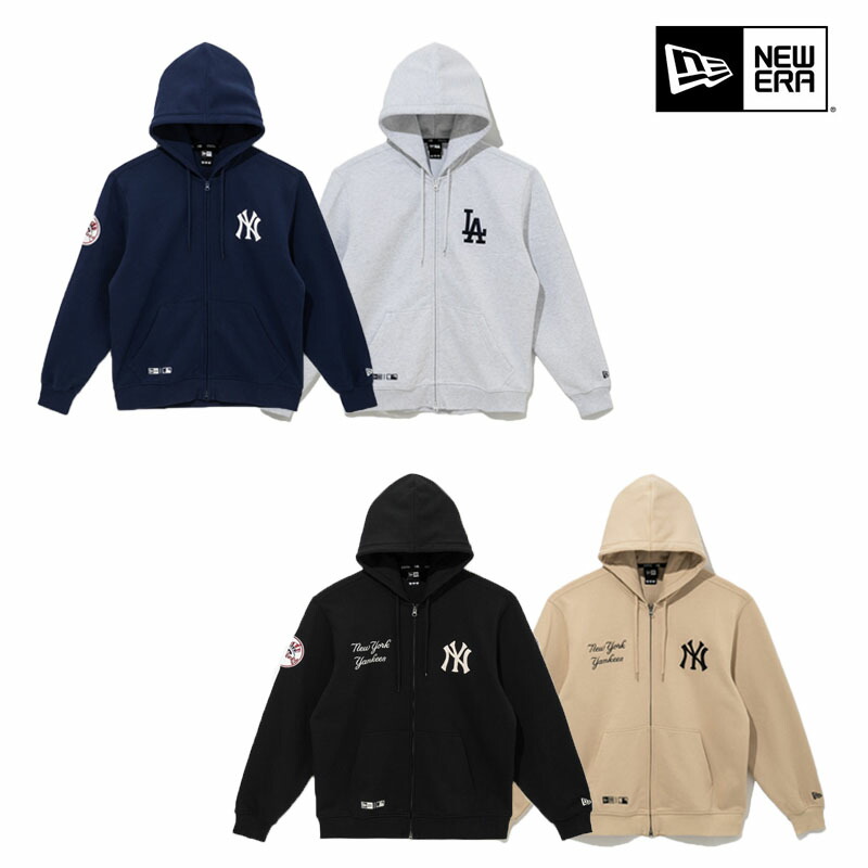 楽天市場】☆送料無料☆NEW ERA☆MLB HOOD ZIP UP 2タイプ 4カラー