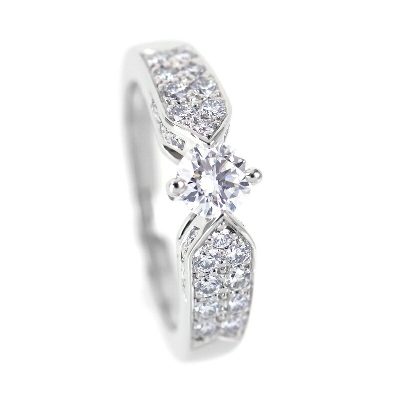 楽天市場】ショーメ リング プリュム ダイヤ 0.36ct Pt950 11.5号