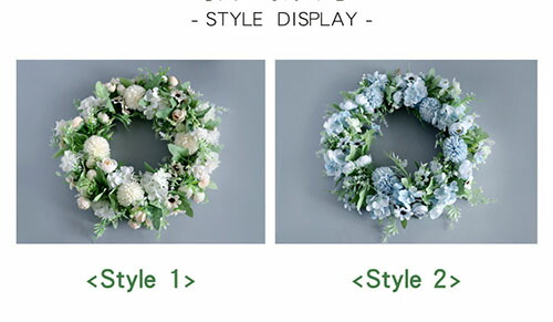 楽天市場】リース フラワーリース 45CM 玄関リース クリスマス 玄関