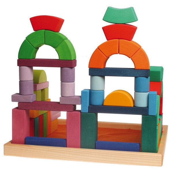 楽天市場】ラッピング可 グリムス ロマネスクブロック カラフル 積み木