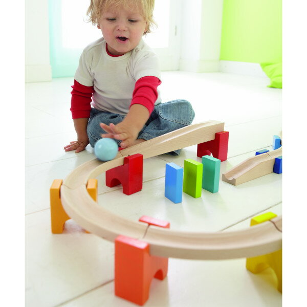 楽天市場】大人気 ハバ ベビークーゲルバーン 大 積み木 知育玩具 玉