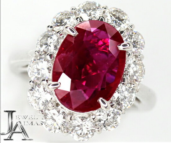 楽天市場】【ｾｰﾙ】ルビー 5.04ct リング 13号 PT900 プラチナ 指輪