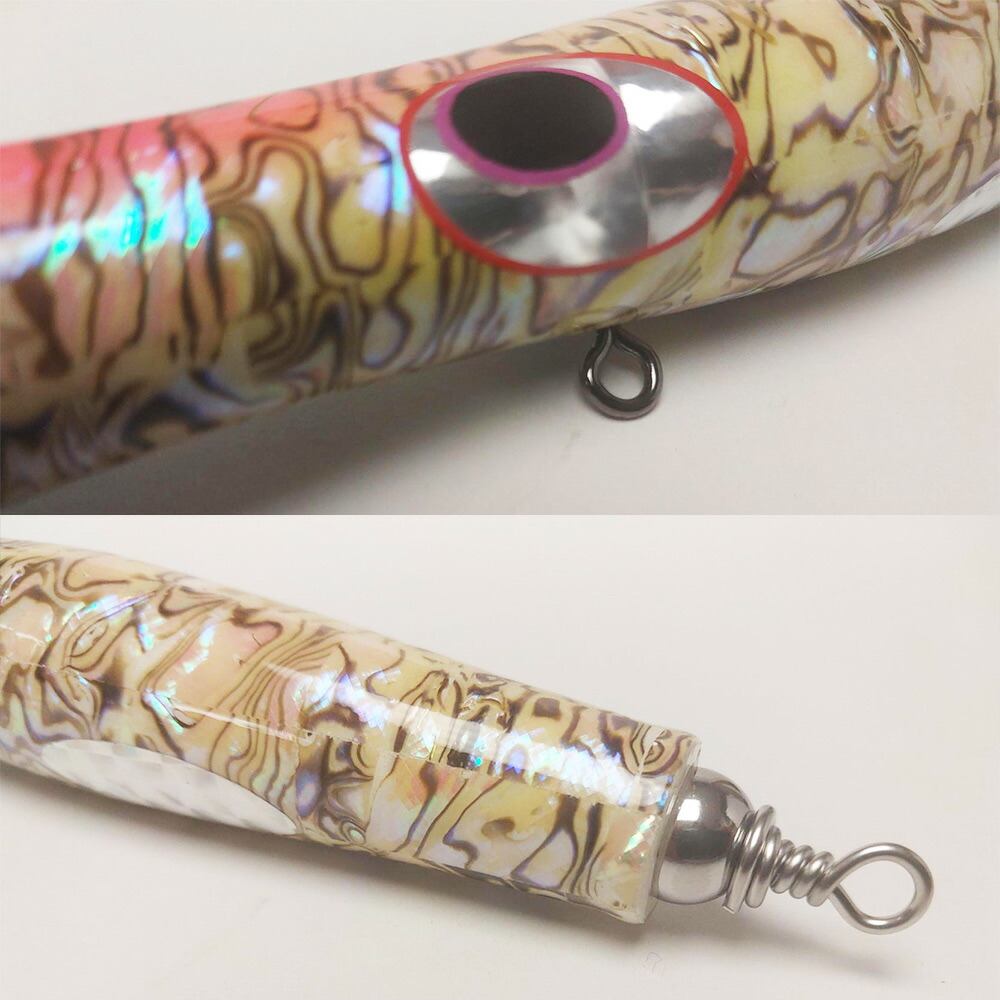 楽天市場】新品 未使用 貝田ルアー トランペット 170 アワビ貼り