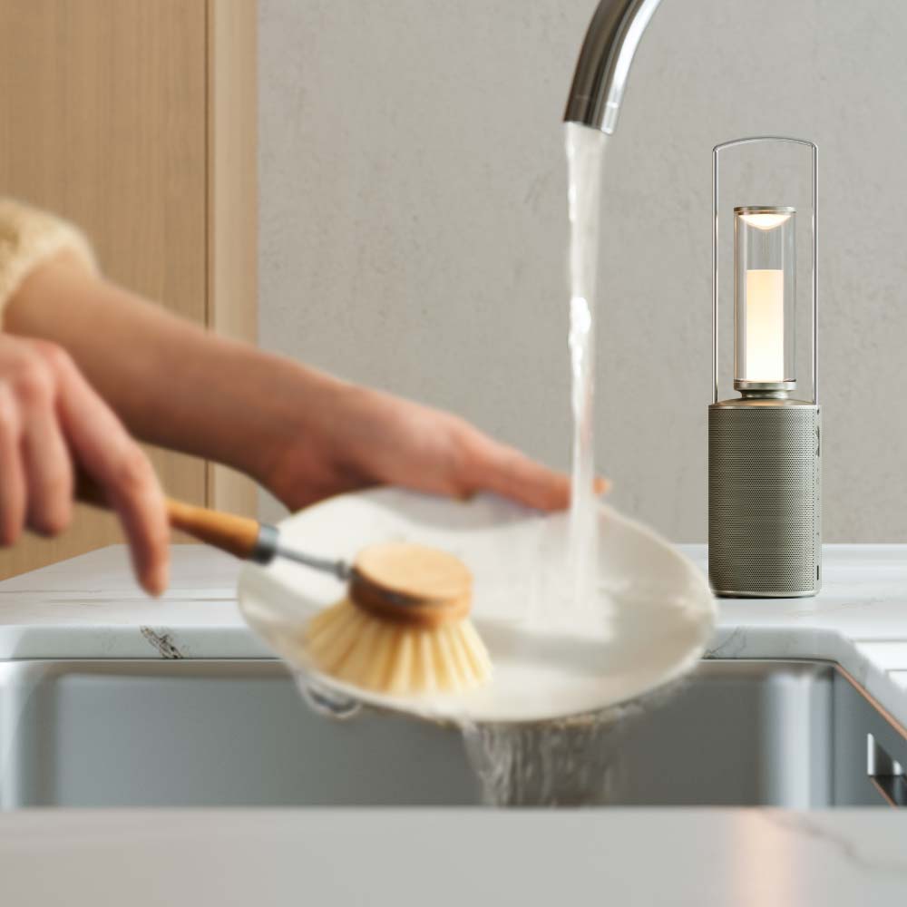 楽天市場】シャープ ポータブルスピーカーランタン any IP54相当 暖色