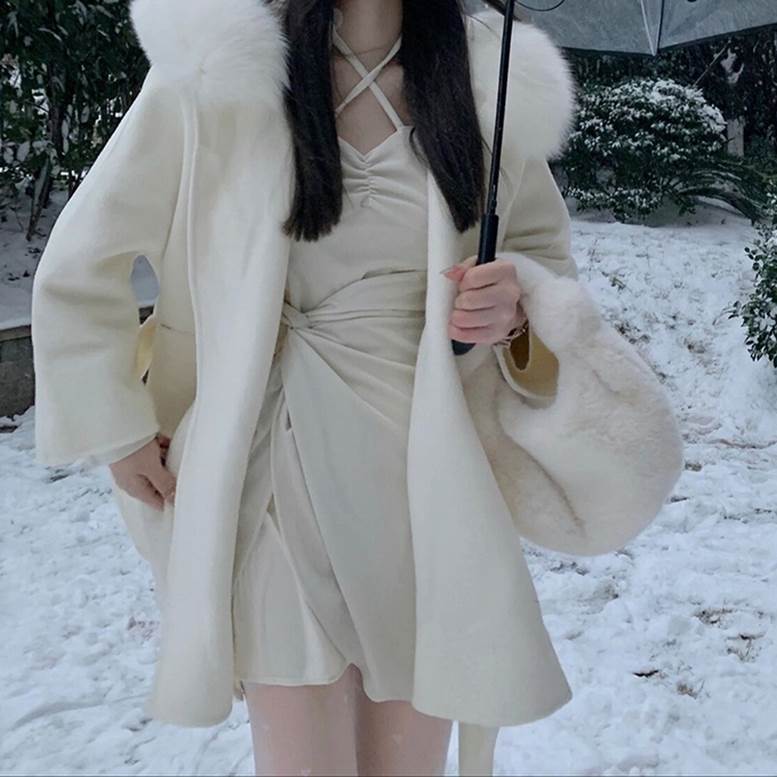 楽天市場】ファーフード付きショートコート アウター レディース