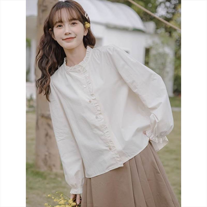 楽天市場】トップス レディース シャツブラウス スタンドカラー 立襟