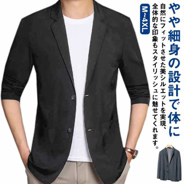 楽天市場】接触冷感 テーラードジャケット ブレザー メンズ 耐シワ性極