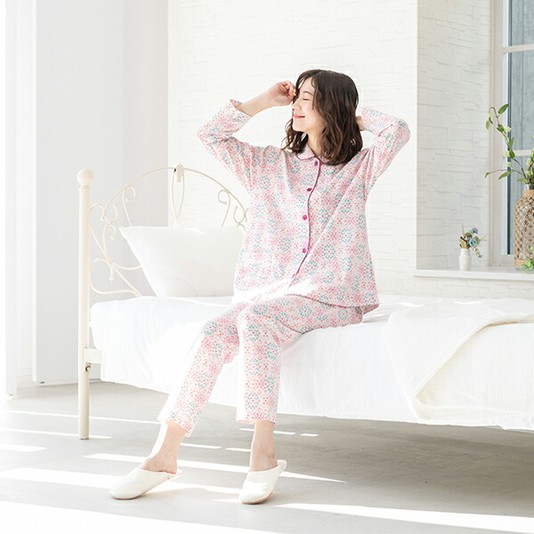 楽天市場】【LIBERTY】リバティ 天竺プリント レディース パジャマ 綿