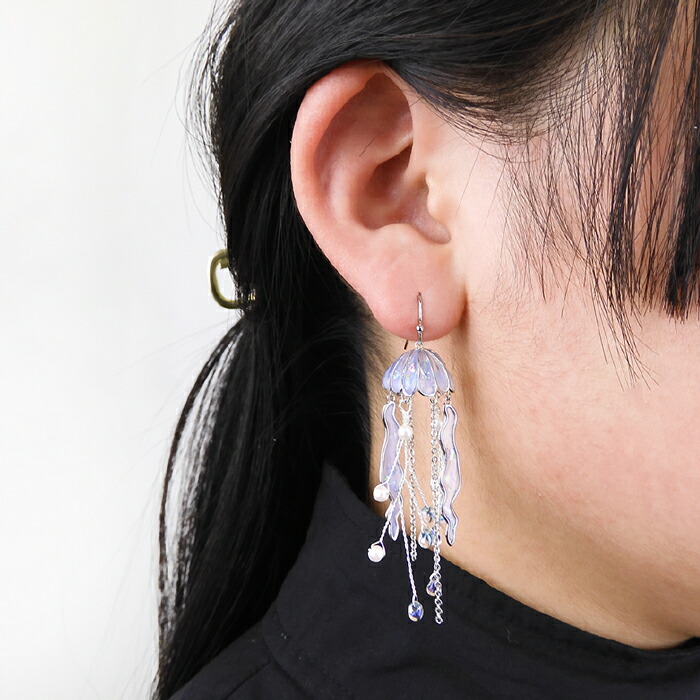 楽天市場】ガーグル ピアス オーロラクラゲ 海月 アクセサリー GARGLE