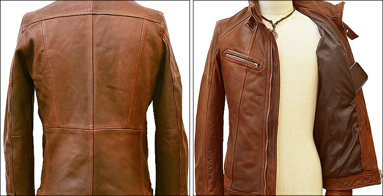 楽天市場】レザージャケット ライダースジャケット メンズ 本革 革