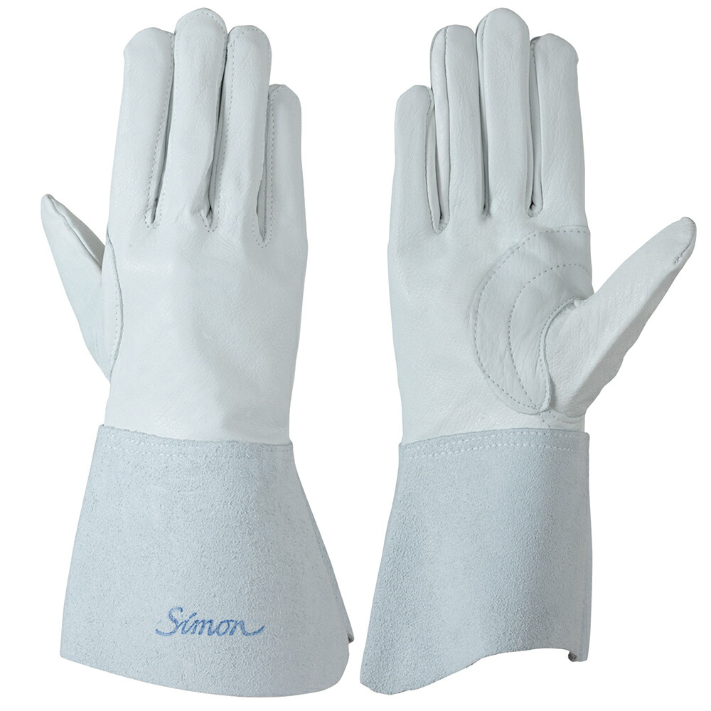 楽天市場】シモン 革手袋 アルゴン溶接用 CGS123 白 黄 SIMON