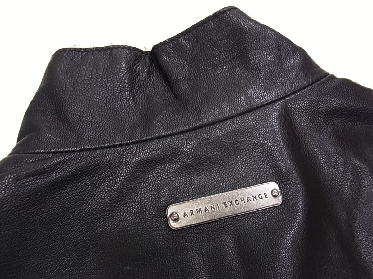 楽天市場】【中古】山羊革◇ARMANI EXCHANGE ゴートレザー ライダース