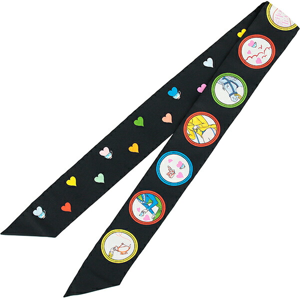 楽天市場】エルメス ツイリー スカーフ ティータイム シルク ブラック