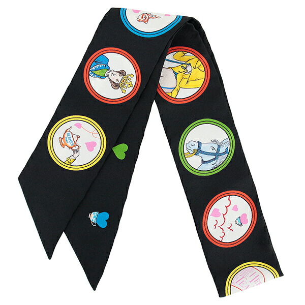 楽天市場】エルメス ツイリー スカーフ ティータイム シルク ブラック