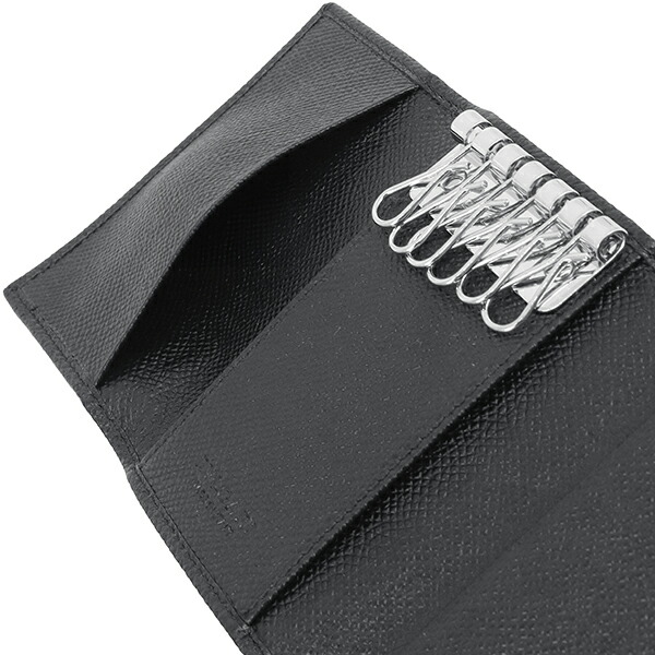 極美✨ブルガリ ケース サークルロゴ グレインレザー ブラック 極美