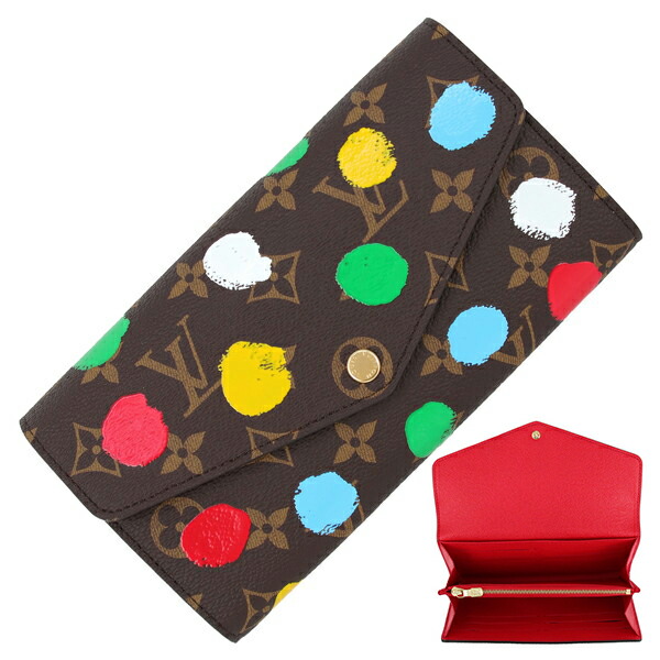 楽天市場】ルイヴィトン 長財布 LV × YK ポルトフォイユ サラ 草間彌生