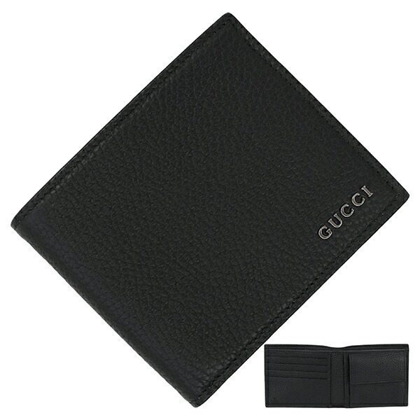 楽天市場】【新品】 グッチ 二つ折り財布 GUCCIロゴ 二つ折り