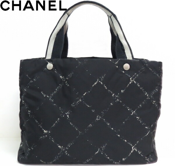 楽天市場】シャネル CHANEL 旧トラベルライン ナイロン トートバッグ