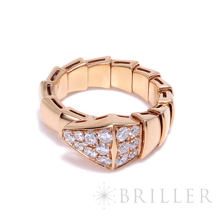 楽天市場】ブルガリ セルペンティ ヴァイパー リング ピンクゴールド