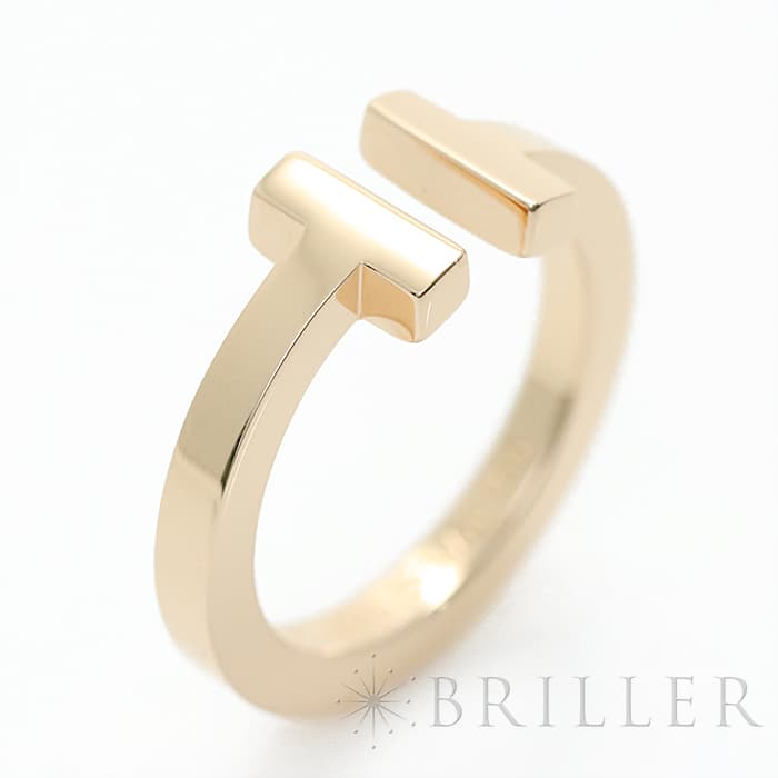 楽天市場】ティファニー ティファニーT スクエアリング 18K ローズ